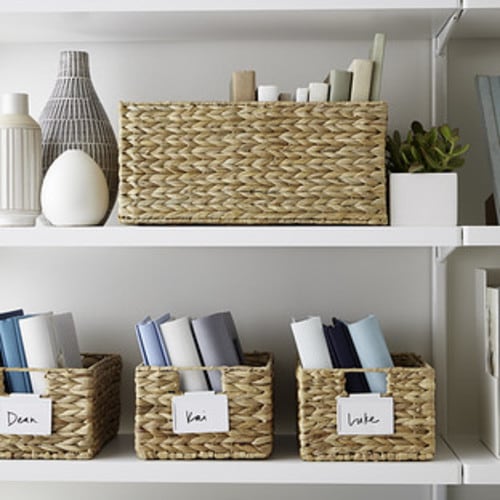 Water Hyacinth Storage Bins with Handles | The Container Store
