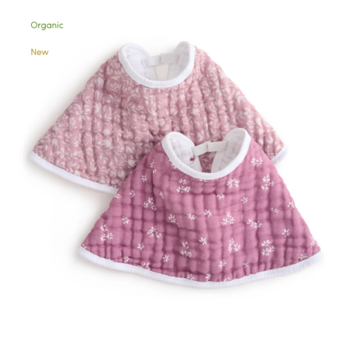 Organic Cotton Muslin Oversized Burpy Bib in Heritage Floral | aden + anais