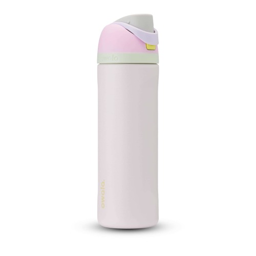 Owala FreeSip® Stainless Steel Insulated Portable Reusable Water Bottle with Built-in Straw, Assorted Colours, 24-oz