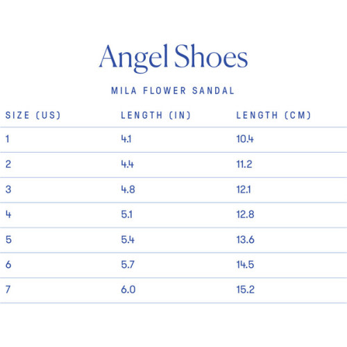 Mila Flower Sandal, White - Angel Shoes | Maisonette