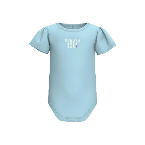 "Daddy's Best Bud" Garanimals Baby Girl Graphic Onesie, Puff Cap Sleeves, Sizes 0-3 Months