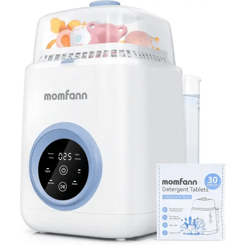 Baby Bottle Washer-19 Min Rapid Wash, Sterilizer and Dryer, All-in-One Cleaner, Bottles, Pump Parts & Baby Essentials for New Parents Gift, Replaces Hand Washing
