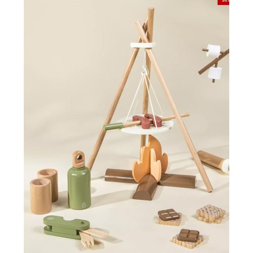 Coco Village Wooden Camping Playset