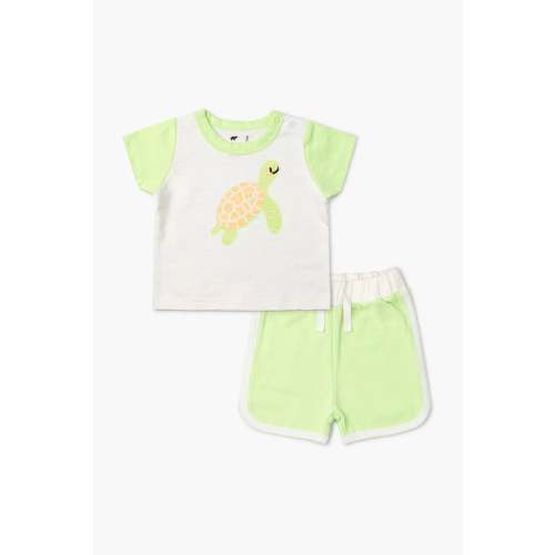Turtle Crewneck Set - 3-6mo