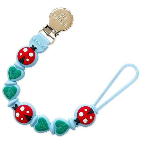 Silicone Pacifier Clips for Boys & Girls – Personalized Pacifier Holder;Neutral & Cute Pacifier Clips for Babies;Teething, Soothies – BPA-Free, Durable & Soft (Blue)