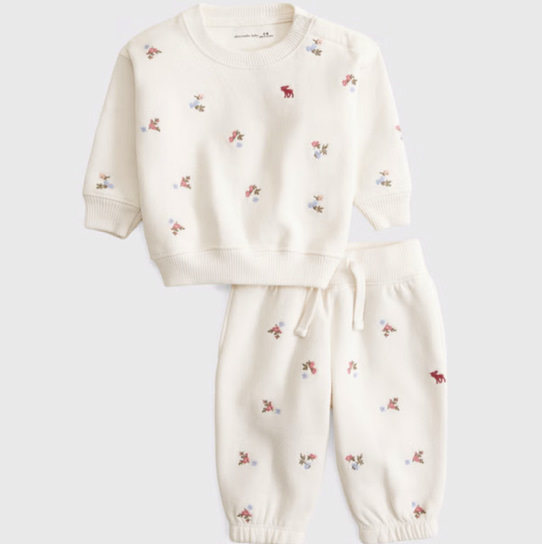 baby essential icon crew sweatshirt set