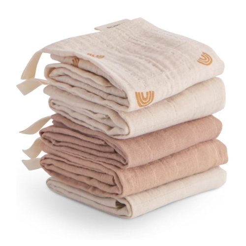 Amazon.com: mushie : Muslin Cotton Washcloth 5-Pack