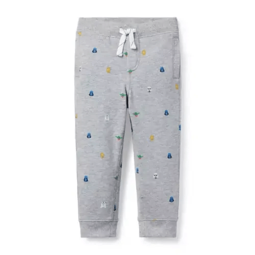 Boy Classic Grey Heather STAR WARS STAR WARS Icon French Terry Jogger by Janie and Jack