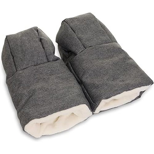 Winter Stroller Hand Muff Gloves, 2-Piece Set, Compatible with UPPAbaby Vista, Cruz, RumbleSeat, Ridge & Minu (V2 & V3), Waterproof, Ultra-Plush, Universal Fit