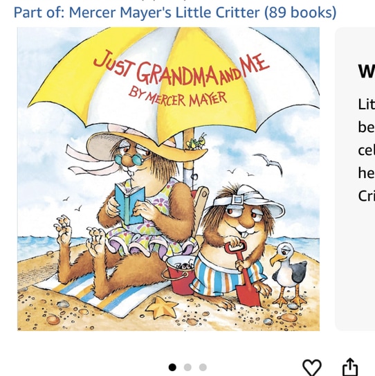 Just Grandma and Me (Little Critter) (Pictureback)