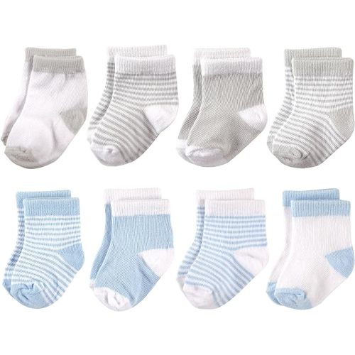 Hudson Baby Baby Girls' Cotton Rich Newborn and Terry Socks