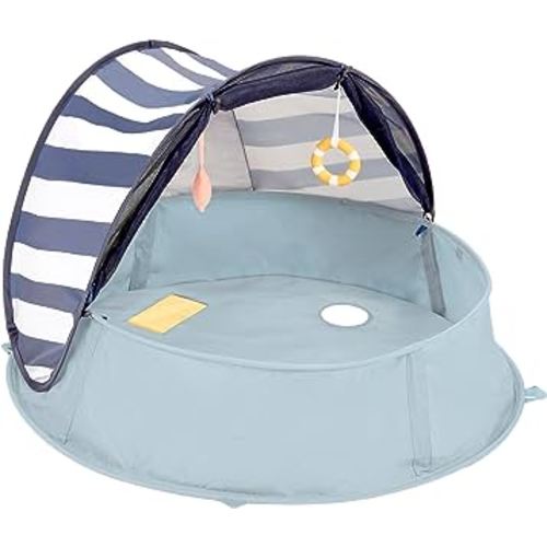 Babymoov Aquani Tent & Pool 3 in 1 Pop Up Tent, Kiddie Pool and Play Area (Summer 2024 Essential), Marine, One Size