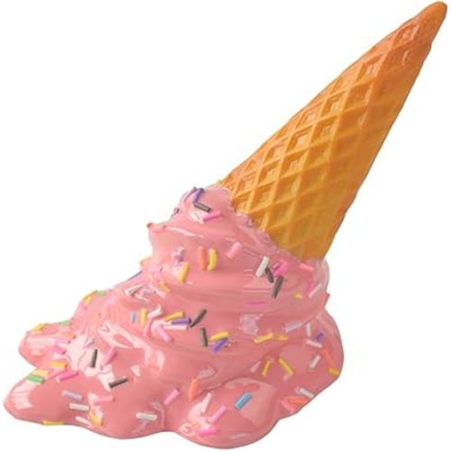 Melted Ice Cream Sculpture, Summer Popsicle Decoration, Resin Art Statues, Home Decor Collection (A)