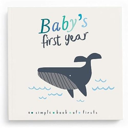 Lucy Darling Baby Memory Book, Themed Baby First Year Book, First 5 Years Journal & Photo Album for Baby Boy/Girl, Keepsake Books, Gender Neutral Memories & Milestone Book, Mom Gift - Little Captain