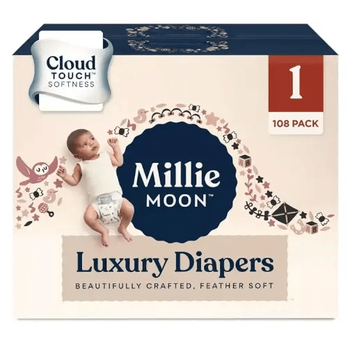 Millie Moon Luxury Diapers - (Size 1 Count 108)
