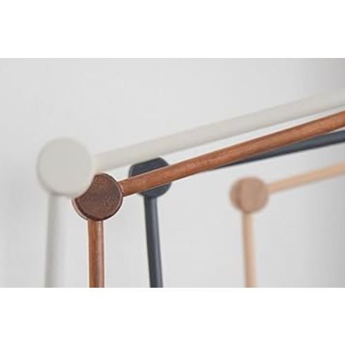 Black Wooden Crib Mobile Arm, Adjustable Mobile Holder for Crib and Desk Rotating Baby Mobile Hanger Nursery Decoration (Vintage)