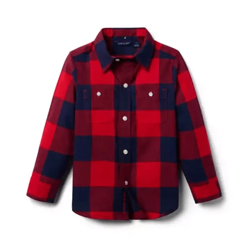 Boy Bradbury Red Plaid Plaid Flannel Shirt by Janie and Jack