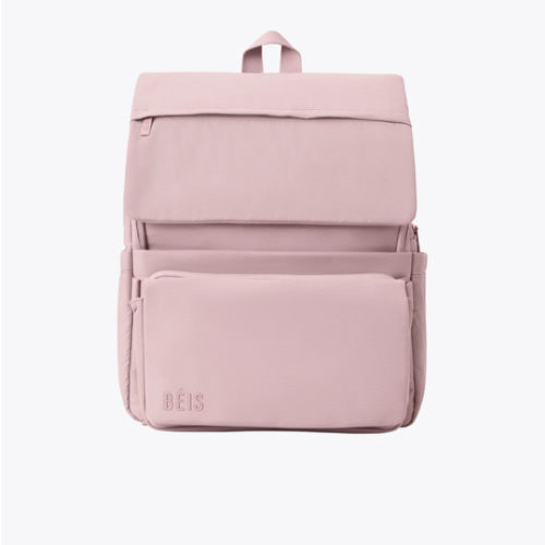 BÉIS 'The Ultimate Diaper Backpack' in Atlas Pink - Best Pink Backpack Diaper Bag