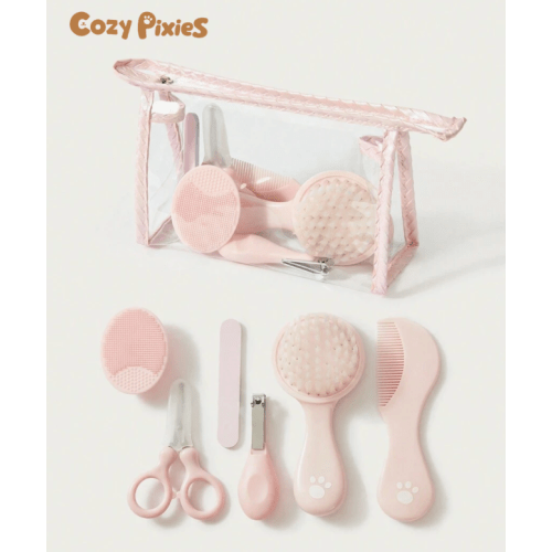 Cozy Pixies Pink Baby Nail Care 6 Pieces Set | SHEIN USA