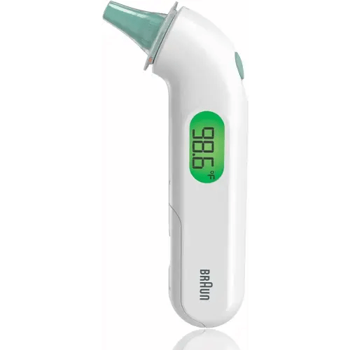 Braun ThermoScan 4 Digital Ear Thermometer, Professional Accuracy with Color Coded and Audio Fever Guidance for Babies, Toddlers, Kids and Adults, FSA and HSA Eligible