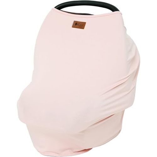 KYTE BABY Unisex Rayon Made from Bamboo Car Seat Cover, Blush