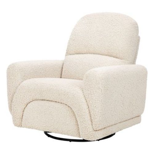 Babyletto Rainbow Recliner And Swivel Glider - Almond Teddy Loop
