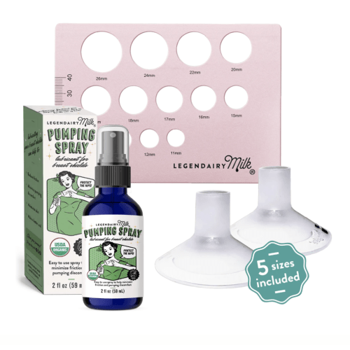 Flange Sizing Kit | Silicone Inserts | Nipple Ruler | Pumping Spray – Legendairy Milk