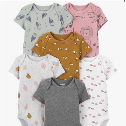 Simple Joys by Carter's baby-girls 6-pack Short-sleeve Bodysuit