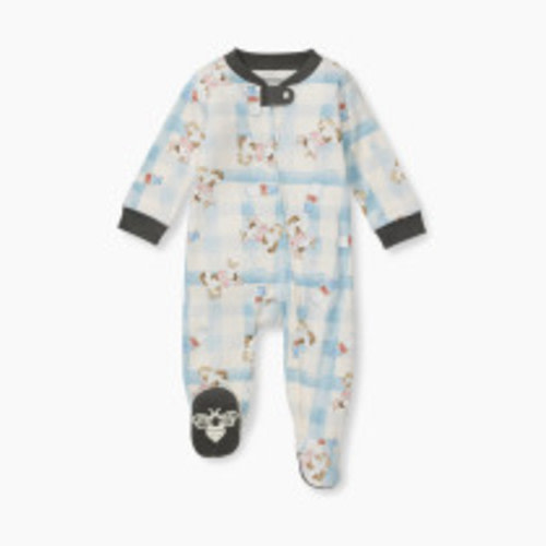 Burt's Bees Baby Sleep & Play - Little Moo Blue, Newborn