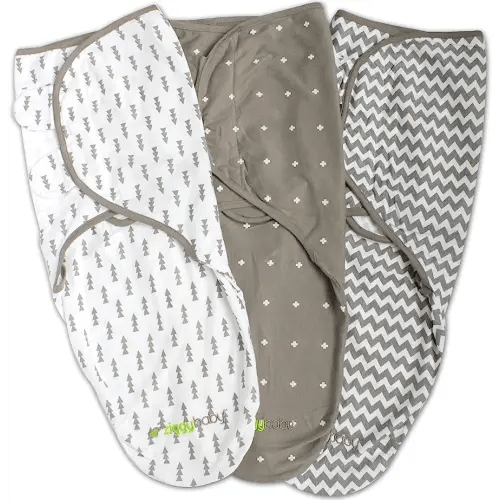 Swaddle Blanket, Adjustable Infant Baby Wrap, Soft Cotton in Ultra Grey - Swaddles 0-3 Months, Blankets for Boy, Boy Swaddle, Blanket