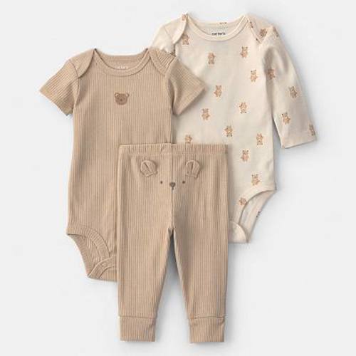 Baby Boy Carter's 3-Piece Bear Bodysuit & Pant Set