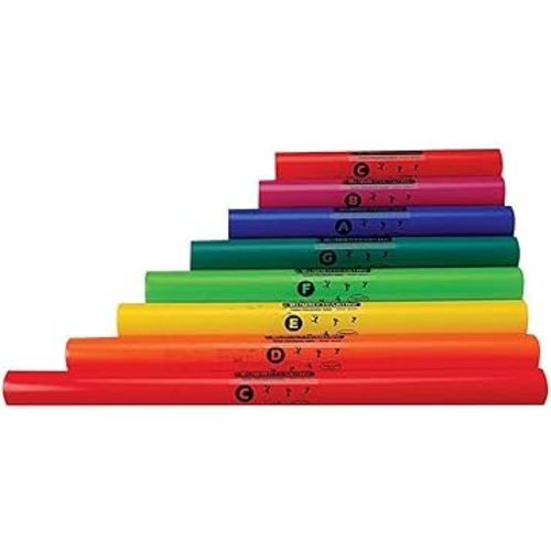 Constructive Playthings Boomwhackers Tubes, Musical Sound Tube for Kids, Boomwhackers Set of 8
