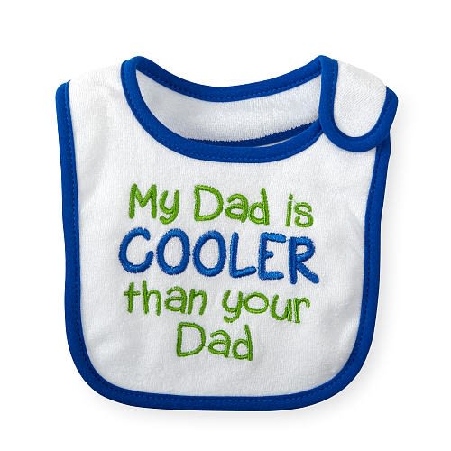 Koala Baby Boys "My Dad is Cooler Than Your Dad" Bib