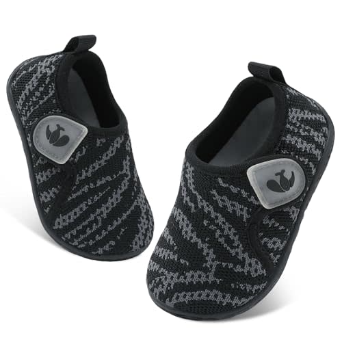 FEETCITY Baby Shoes Boys Girls First Walking Shoes Infant Sneakers Crib Shoes Breathable Lightweight Slip On Shoes