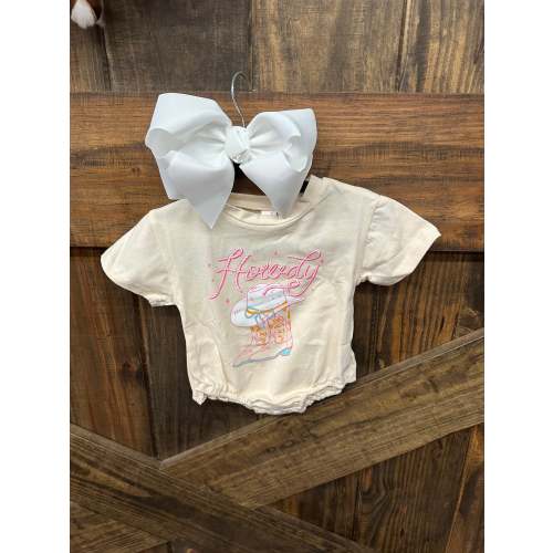 HOWDY COWGIRL ONESIE | Cotton State Boutique,LLC.