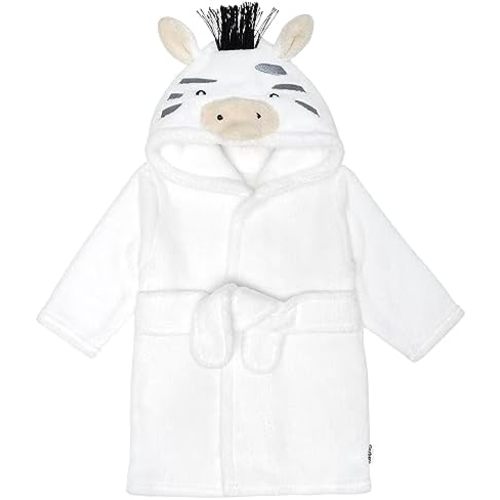 Gerber Unisex Baby Plushy Soft Hooded Animal Character Bathrobe