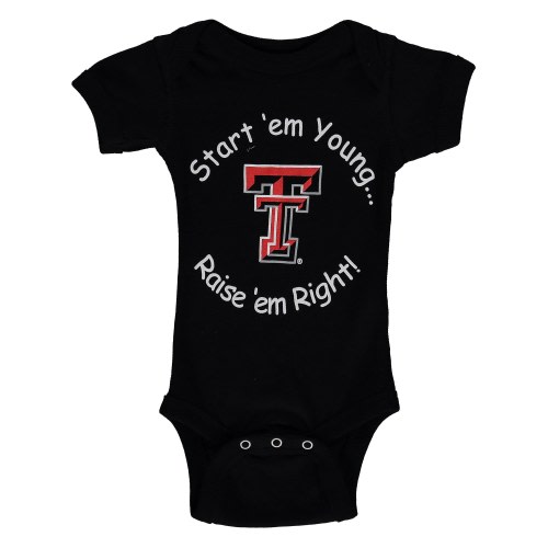 Texas Tech Red Raiders Newborn & Infant Start 'Em Young Bodysuit - Black
