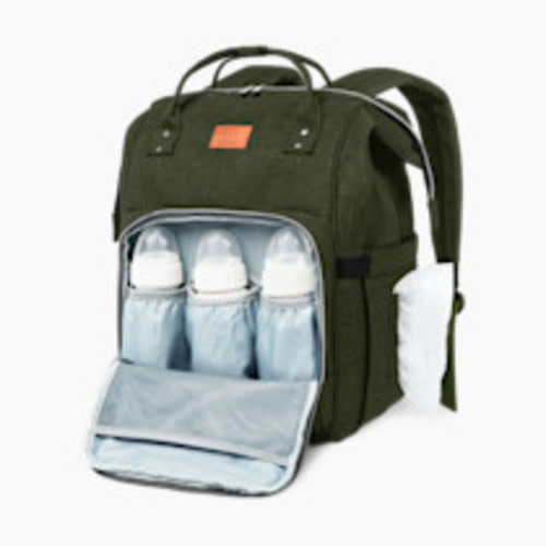 KeaBabies Original Diaper Backpack - Dark Olive
