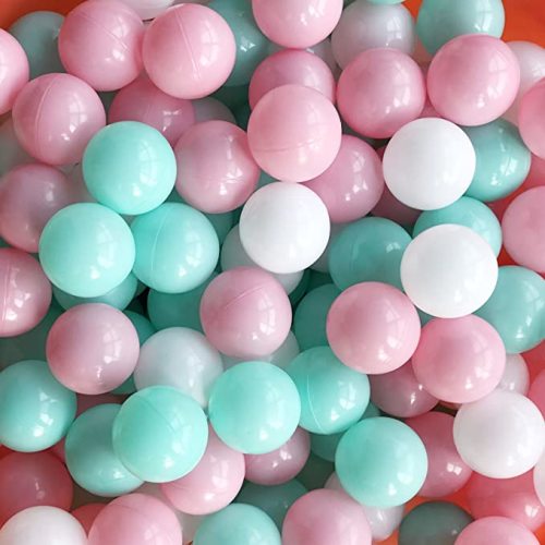 MoonxHome Ball Pit Balls for Toddlers, BPA Free Crush Proof Plastic Toy Balls for Ball Pit, Children's Pool Water Toys, Macaron Ocean Balls for Play Tent 2.15 Inch Pack of 100…