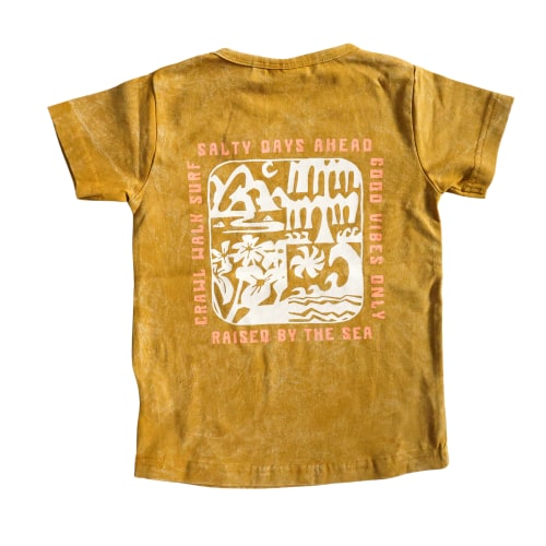 Little Surfer Girl Raised by The Sea T-Shirt