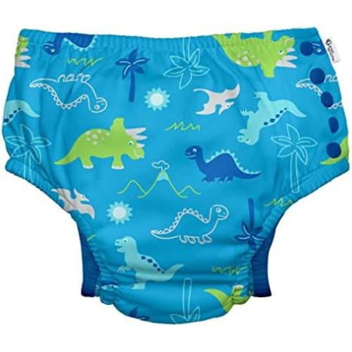 green sprouts Snap Reusable Absorbent Swimsuit Diaper, Light Pink Pinstripe, 24 Month