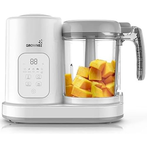 Baby Food Maker | Baby food Processor | All-in-One Baby Food Puree Blender Steamer Grinder Mills Machine Auto Cooking & Grinding with Self Cleans Touch Screen LCD Display, BPA Free