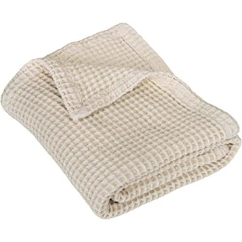 100% Cotton Waffle Baby Blanket for Delicate Skin - Super Cozy Gender Neutral Baby Blanket - Breathable Knit Baby Blanket - Soft & Lightweight Baby Crib Blankets as 36"x42" (Ivory)