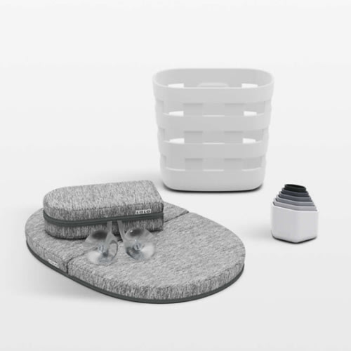 Lalo Coconut White Bathtime Essentials and Baby Bath Toys Set