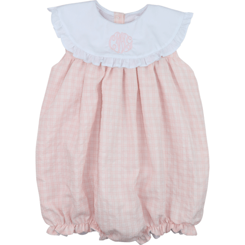 Pink Plaid Seersucker Bubble – Cecil & Lou