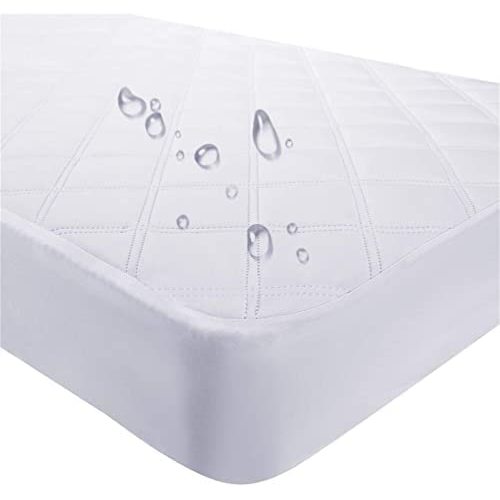 Waterproof Crib Mattress Protector, Quilted Fitted Crib Mattress Pad, Ultra Soft Breathable Toddler Mattress Protector Baby Crib Mattress Cover by Yoofoss (52''x28'')