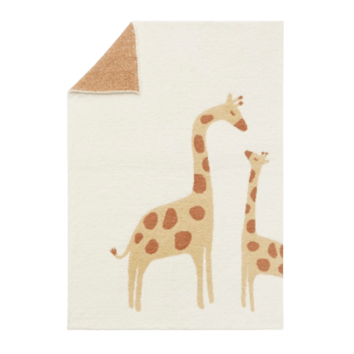 Fuzzy Giraffe Baby Blanket