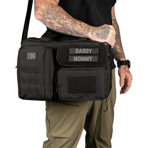 Tactical Baby Gear 4th Gen Tactical Diaper Bag for Dads w/Included Changing Mat, Stroller Straps