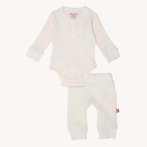 whipped cream ribbed cotton (3-6 months)