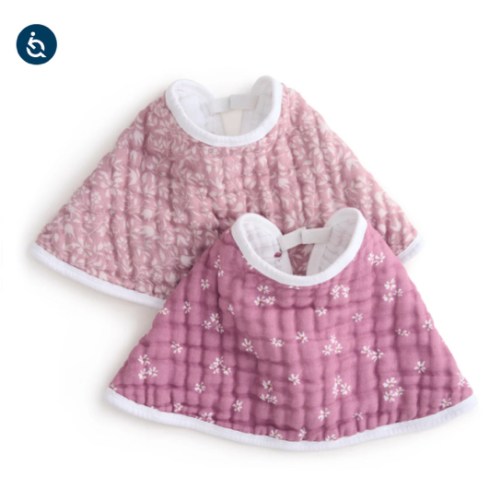 aden + anais Organic Cotton Muslin Oversized Burpy Bib in Heritage Floral